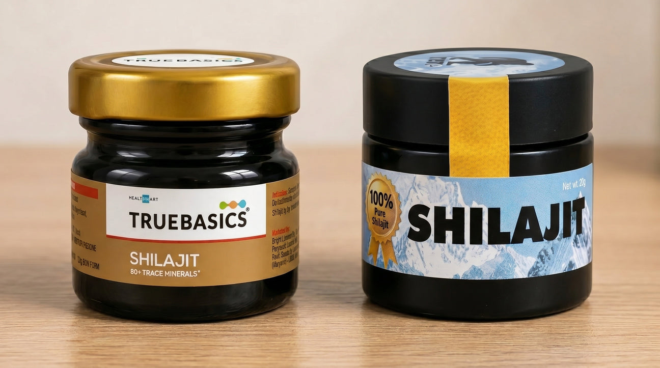 Yeti Life Vs Truebasics Shilajit Comparison