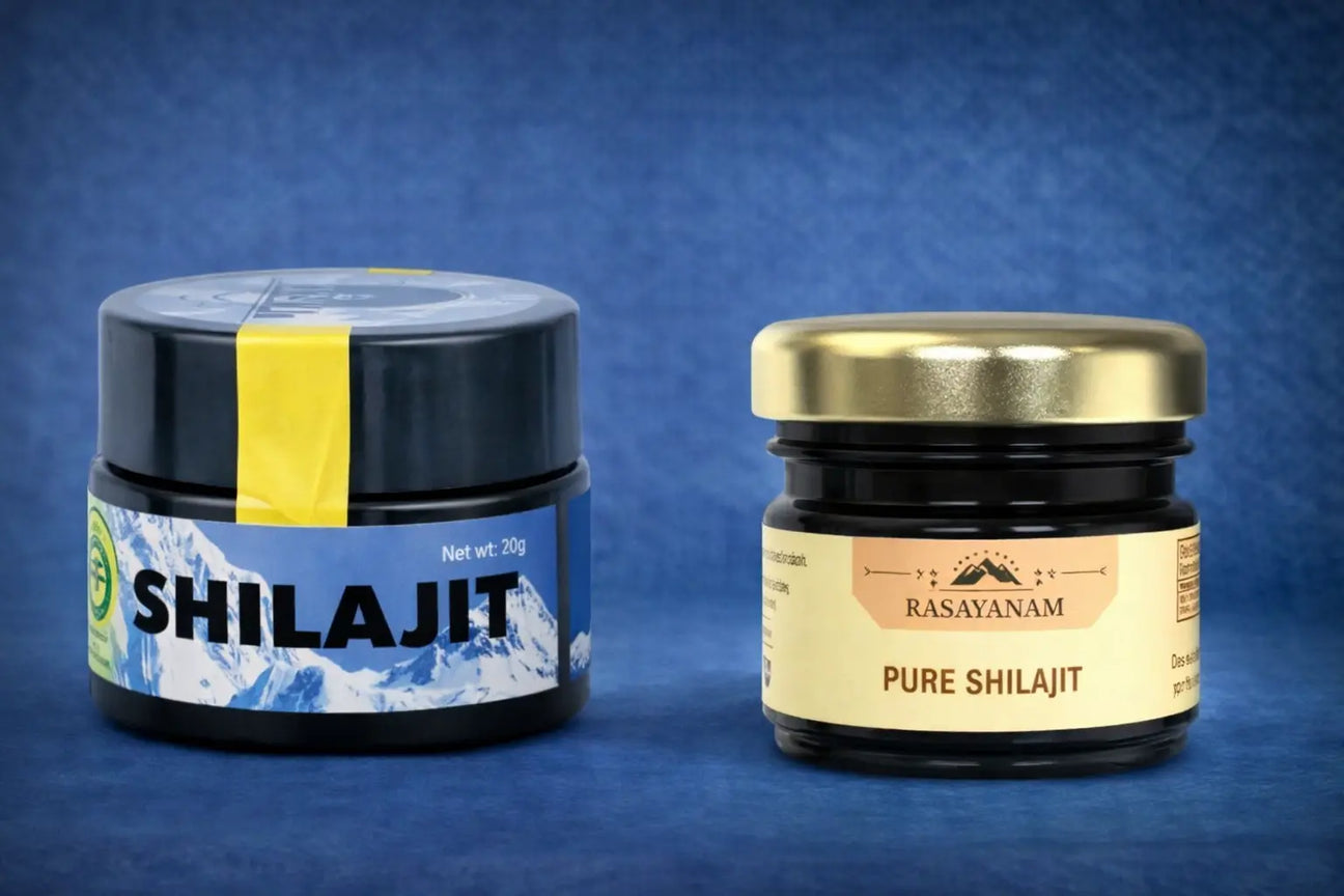 Yeti Life vs Rasayanam shilajit resin lab-data comparison